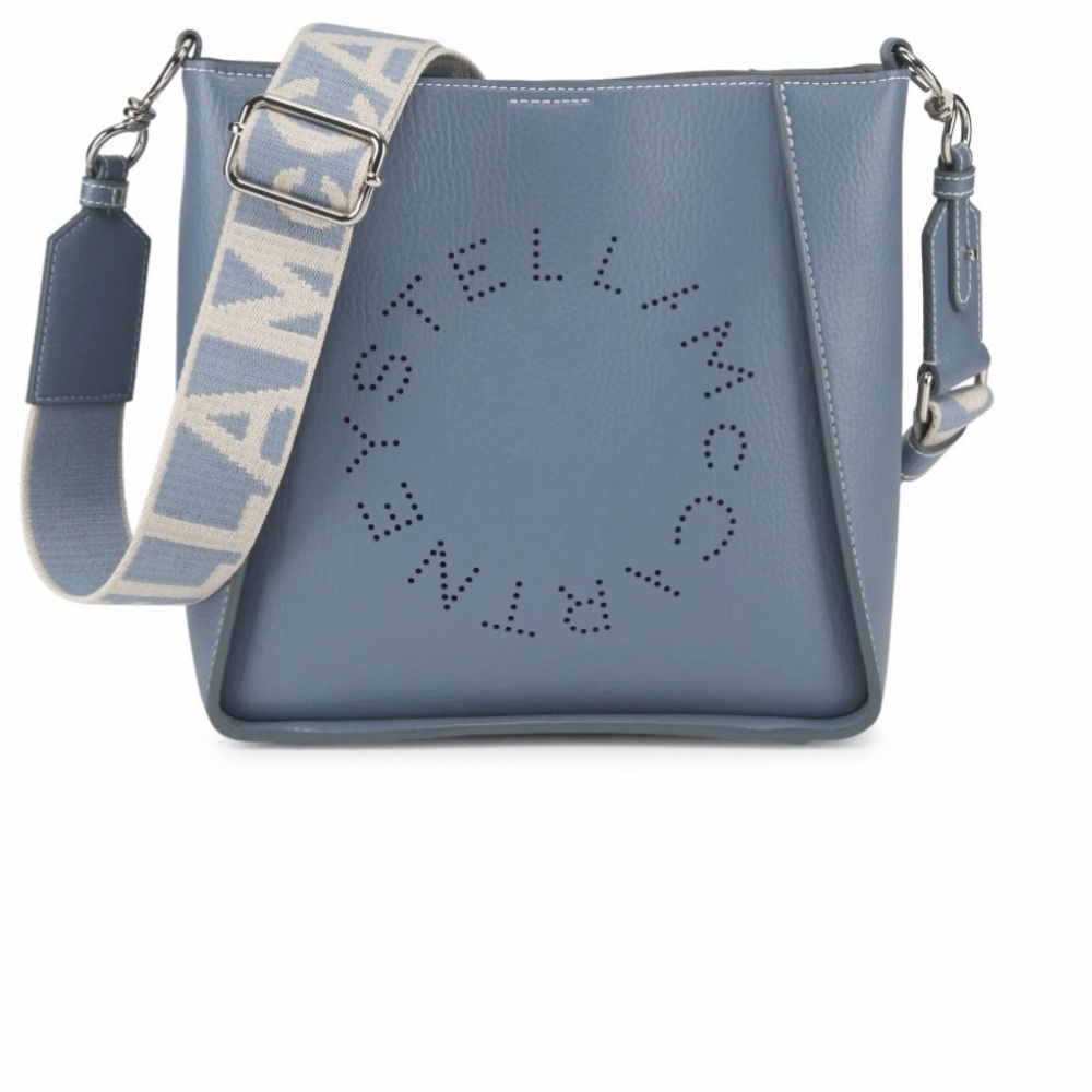 Stella McCartney Gray Logo Crossbody Bag